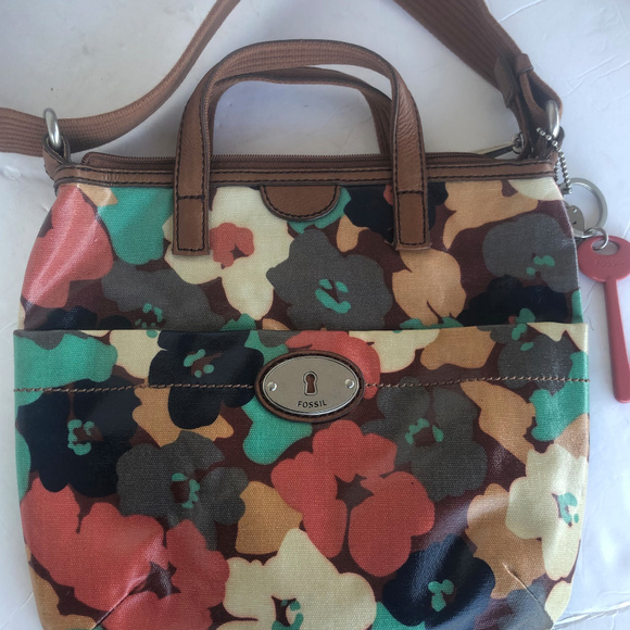 Fossil Keyper Floral Coated Canvas Bag - Picture 4 of 8